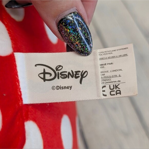 Disney Minnie Mouse 16" Squishmallow - Red Polka Dot Bow with Puffy Earmuffs - Picture 7 of 10